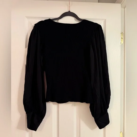 Anthropologie Twofer Faux Wrap Sweater - Picture 7 of 7